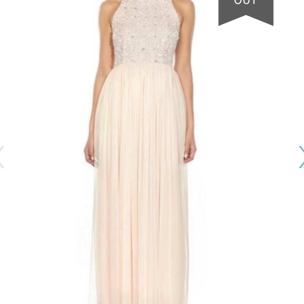 Blush dress.